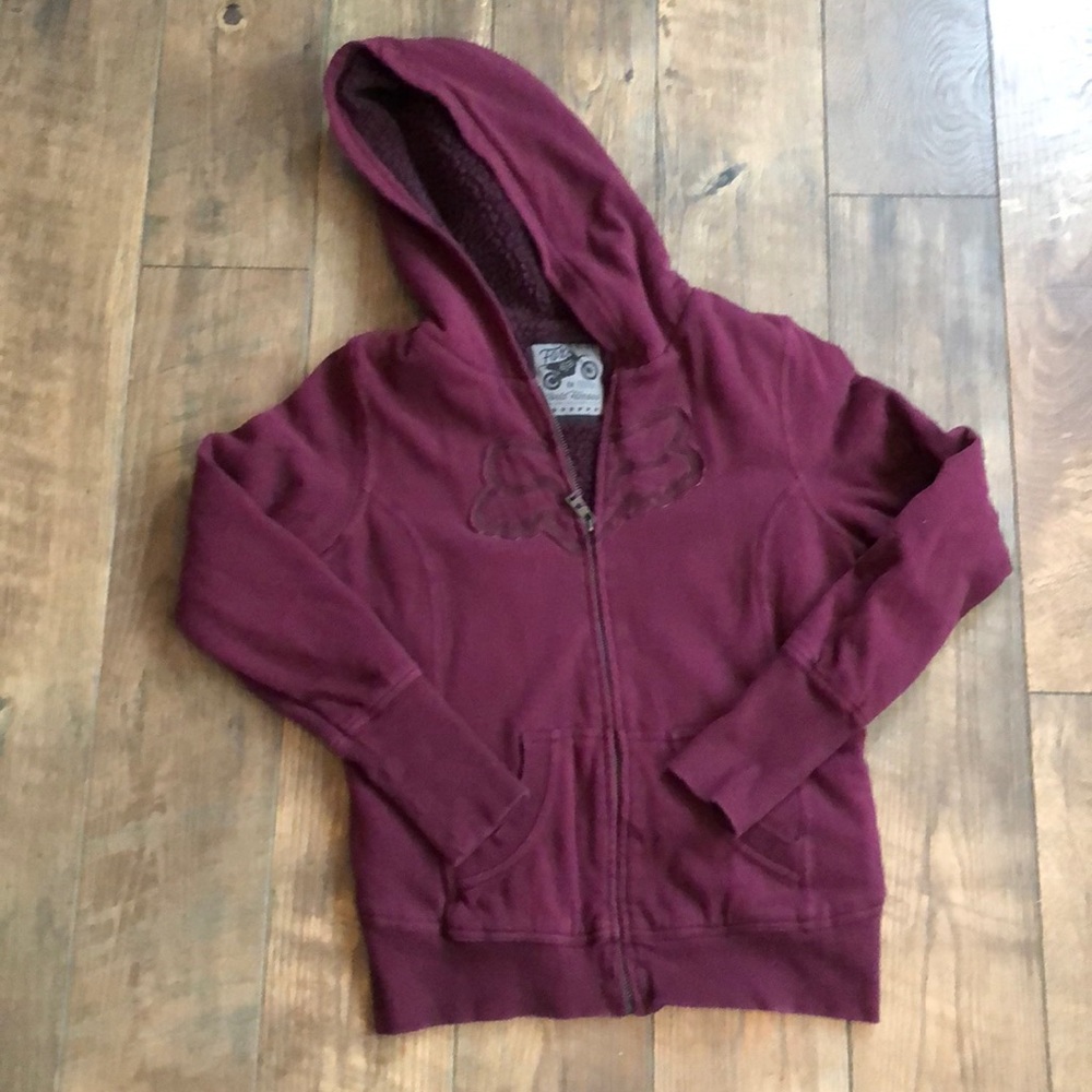 Fox Racing Sherpa Lined Full Zip Jacket Hoodie